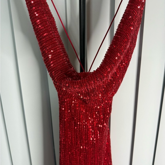 Hera Collection Sparkling Red Sequin Dress - Picture 7 of 12